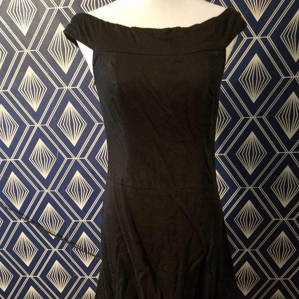 black off the shoulder forever 21 dress